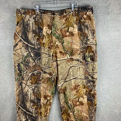 Liberty Camo Hunting Pants Mens 3XL Brown Camouflage Outdoor Adjust Waist Camp • $19.74