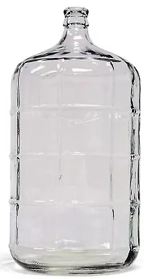 Home Brew 6 Gallon Glass Carboy Beer/Wine Jar Water Jug Embossed #5 • $89.99