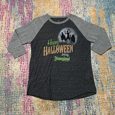 $19.99 • Buy Disneyland Halloween 2016 Raglan Baseball T-Shirt Hitchhiking Ghosts Size XL