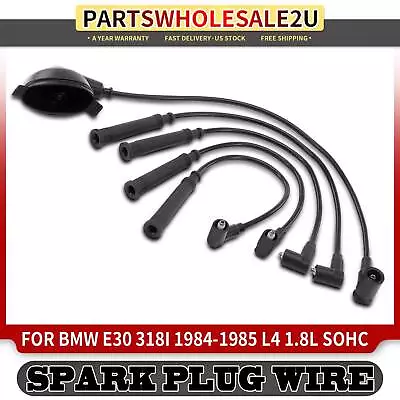 5pcs Black Spark Plug Igintion Wire Sets For BMW 318i E30 1984-1985 L4 1.8L SOHC • $36.99