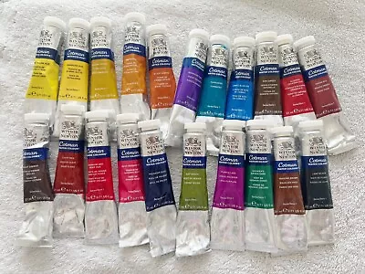 Windsor & Newton Cotman Water Colour Paints 21ml*21 Colors 80-70%left Each • £34