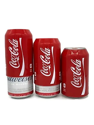 Silicone Beer Can Covers Hide A Beer (3 PACK) Coca Cola Sleeve Koozie • $13.50