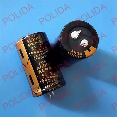 4PCS ELNA AUDIO Electrolytic Capacitor Size: 30*50mm 10000UF63V/63V10000UF • $18.40