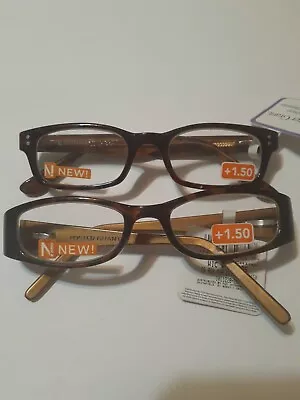 (2 PACK) +1.50 Fashion Readers Reading Glasses Off The Rack New • $11.04