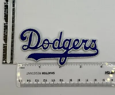 Dodgers Logo Script Patch Embroidered Iron On  • $5.50