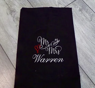 £6.99 • Buy Personalised Napkins - Wedding - Anniversary Gift - Top Table - Embroidered