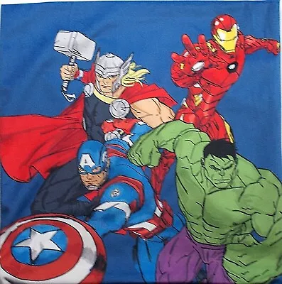 Marvel Comics Avengers Cushion Cover/Pillowcase 38 X 38 Cm Hulk Iron Man Various • £9.49