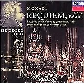 Wolfgang Amadeus Mozart : Mozart: Requiem (Wiener Philharmoniker / Solti) CD • £3