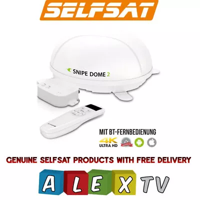 Selfsat Snipe Dome 2 Single GPS IOS Android App Control Caravan Satellite Dish • £1549.95