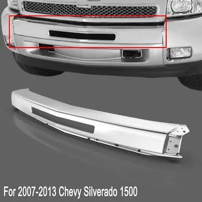 Chrome Steel Front Bumper Impact Face Bar For 07-13 Chevy Silverado 1500 New • $69.99