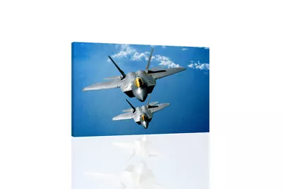  F 22 Raptors  Canvas Or Print Wall Art • $12