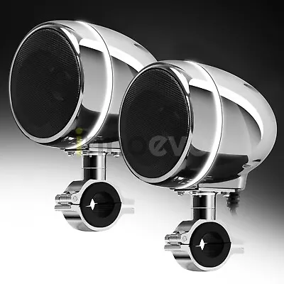 300W Bluetooth Waterproof Motorcycle Stereo LED Speakers Audio MP3 System Harley • $97.49