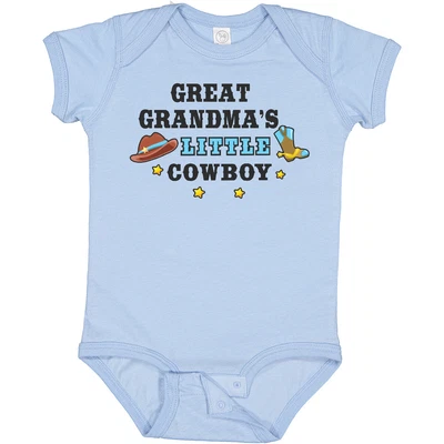 $19.99 • Buy Inktastic Great Grandmas Little Cowboy With Cowboy Hat And Boots Baby Bodysuit