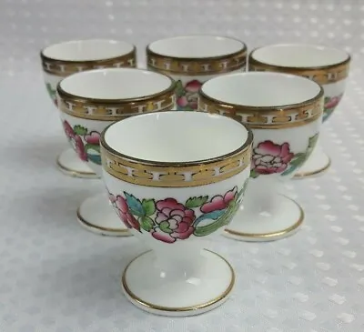Sampson Bridgwood - Indian Tree - 6 Egg Cups - Excellent • £32