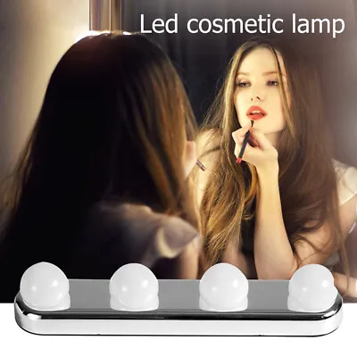 Make Up Lights For Mirror Vanity Shaving Bathroom Dressing Table Hollywood 4 Led • £8.37