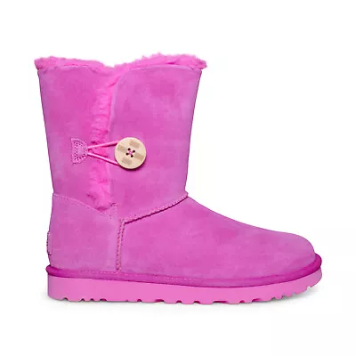 Ugg Bailey Button Rock Rose Sheepskin Suede Women's Boots Size Us 8/uk 6 New • $139.99