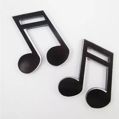 5 Pc. Planar Resin Hair Bow Center 1048721 Music Musical Note Double  • $2.50