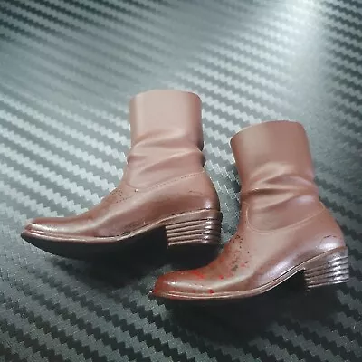 Boots Shoes 1/6 Scale Bloody Figure Zombie Walking Dead Rick Grimes Custom • £15