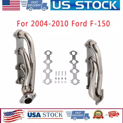 Headers ( Shorty) For Ford 2004-2010 F150 XL XLT FX4 Lariat 5.4L Triton V8 • $167.12