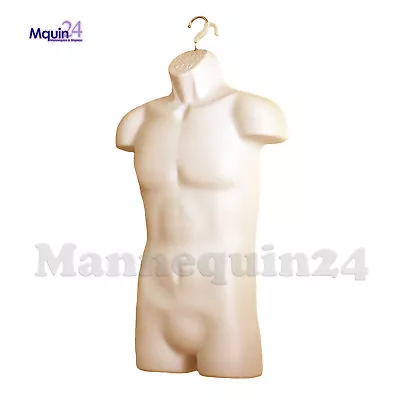 $42.42 • Buy Male Mannequin Torso - Flesh Hanging Dress Form