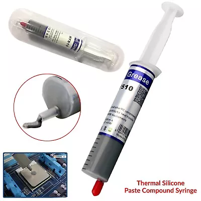 Thermal Paste Silicone Heatsink Compound Cooling Grease Syringe For PC Processor • £2.99