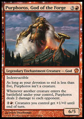 Magic The Gathering MTG Purphoros God Of The Forge (135) Theros   LP • $16.95