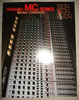 Yamaha MC Series Mixing Consoles 1204 1604 2404 Brochure Only • $10