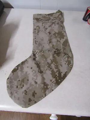 Us Marine Corps Christmas Stocking Desert Marpat About 15 Inches Long • $7.99