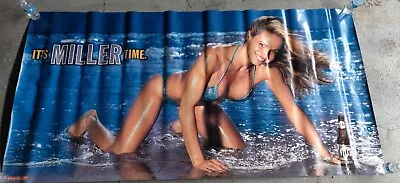  POSTER - Miller Lite Bikini Girl 2003 Huge 48x96  Rare VinylWall Poster NOS  • $75