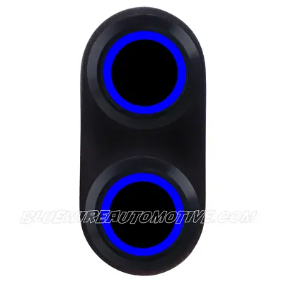 Black Billet Power Window Switch Blue Hot Rod Holden Chev Ford Willys F100 Mopar • $99.90