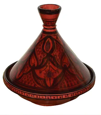 $45.99 • Buy Moroccan Serving Tagine Handmade Ceramic Tajine Dish Exquisite 6 Inches Red 
