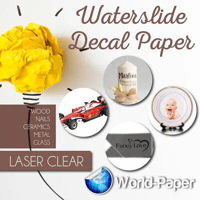£104.94 • Buy LASER Waterslide Decal Paper CLEAR 11  X 17  50 Sheets
