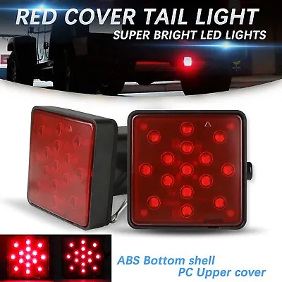 12 LED Brake Light DRL Trailer Hitch Cover Towing & Hauling 2  For Truck RV • $17.04