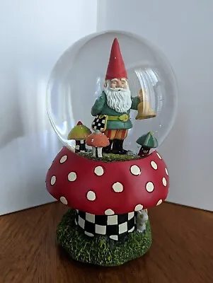 MacKenzie Childs Gnome Snow Globe-Music Box-NIP 2021 • $65