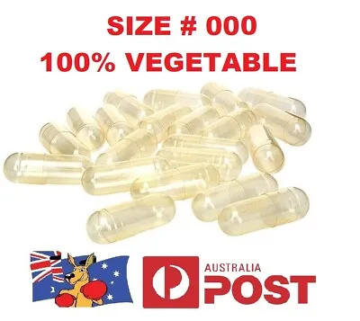 💊Size 000 Empty Vegetable Capsules Medicine Pill Vitamins  Separate Pill & Fill • $98.80