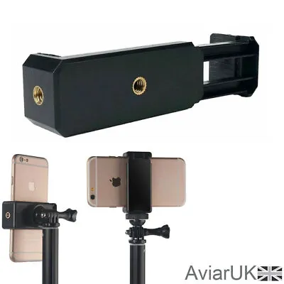 £2.95 • Buy Universal Smartphone IPhone Phone 1/4  Tripod Monopod Mount Camera Adapter Clamp