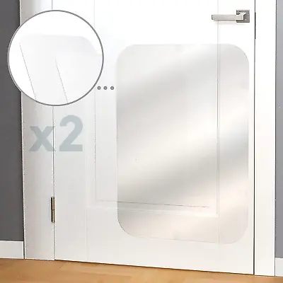 ® Cat & Dog Scratch Door R For Indoors & Outdoors - 2-Pack 30  X 20  Transparent • $76.99