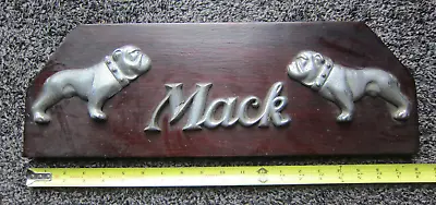 (2) Vintage Mack Truck Bulldog Bull Dog Emblems R & L AND MACK Emblem Mounted • $64.13