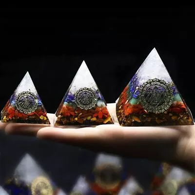 Orgone Pyramid Energy Generator Emf Protection Healing Meditation Orgonite X-LG • $10.33