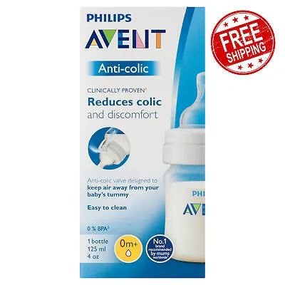 $15.40 • Buy Philips Avent Anti-Colic Clinically Proven Reduces & Discomfort Bottle 0m+ 125ml