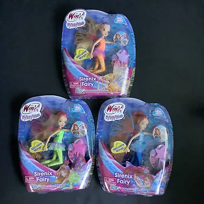 Winx Club Sirenix Fairy Dolls BLOOM FLORA & STELLA 3 Doll Set New In Box • $154.16