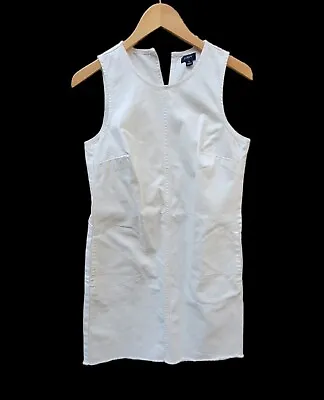 J.Crew White Denim Sleeveless Dress Size-0 • $19.75