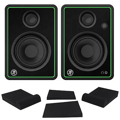 £134.85 • Buy 2 Mackie CR4-XBT 4  Reference Studio Monitor Speakers W/Bluetooth+Isolation Pads
