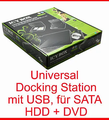 £35.24 • Buy Uni Docking Station For All Laptops For External SATA Hard Drive DVD Burner