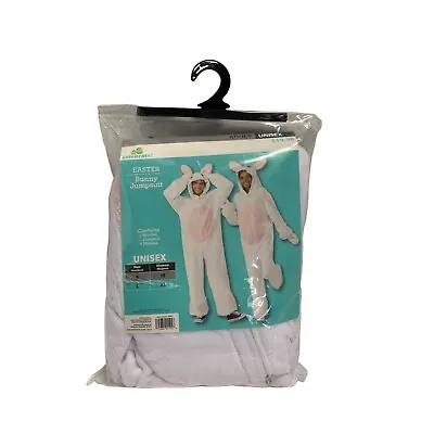 Celebrate Adult Unisex Costume Dress Up Jumpsuit Bunny Rabbit White Mitten Mens • $19.21