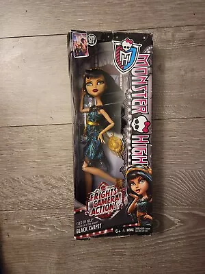Monster High Doll Cleo De Nile Frights Camera Action Black Carpet Sealed 2013 • $95