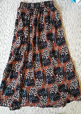 Claire Johnson X Gorman 100% Cotton Skirt Sz 8 (66cm Waist Unstretched) VGUC • $30