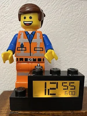 The Lego Movie 2 Brickowski Emmet Minifigure Talking Digital Alarm Clock 2018 • £27