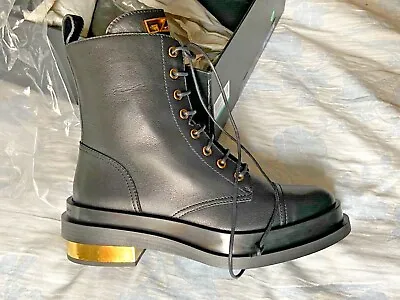 $50 • Buy Giuseppe Zanotti Leather Combat Style Boots. Women's Size 7.5 US & 38 Euro NEW!!