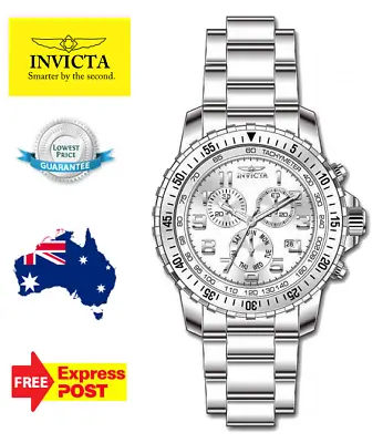 Invicta Specialty 6620 Silver Mens Chronograph Quartz Watch New In Box • £148.75